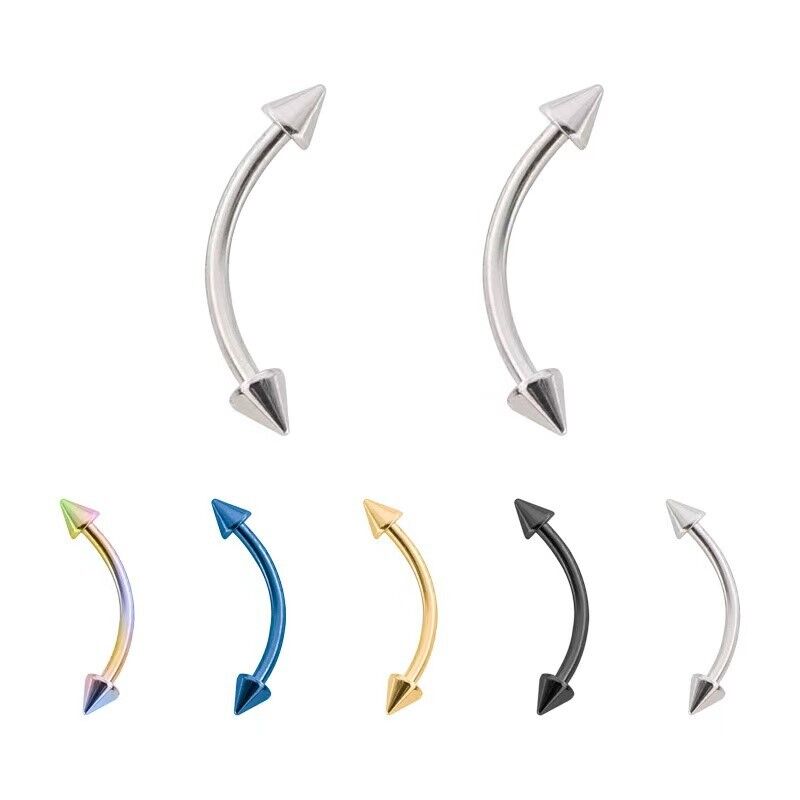 Titanium Classic Internal Eyebrow Piercing 02